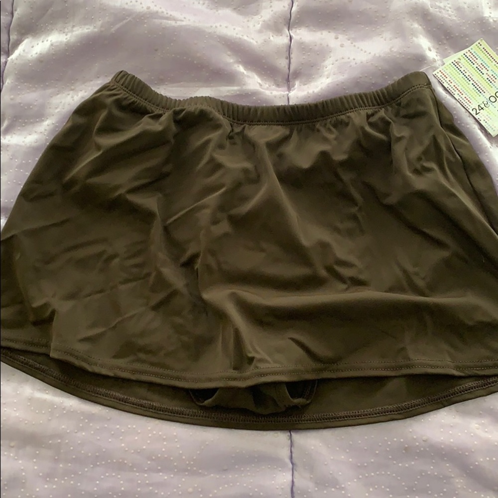 Swim skirt brown and brand new with tags